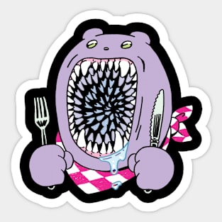 Toothy Bear Sticker